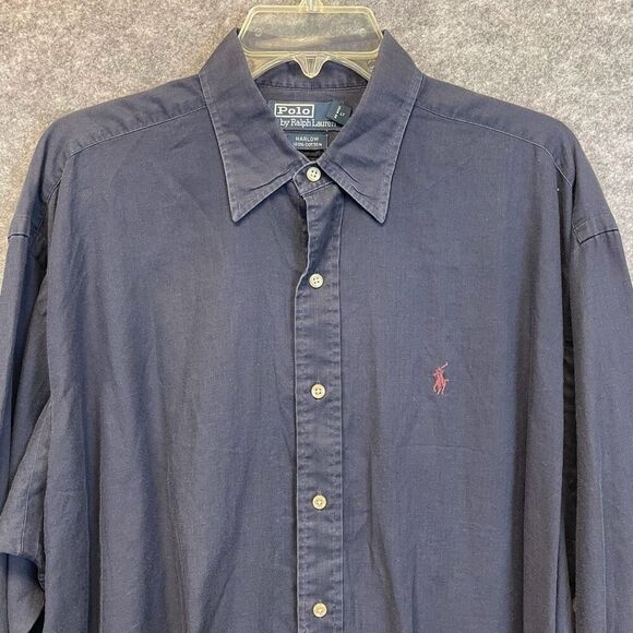 Polo Ralph Lauren Other - POLO RALPH LAUREN Shirt Men’s Large Blue Harlow Cotton Long Sleeve Button Down‎